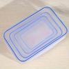 4Pcs Refrigerator Storage Box Food Containers Plastic Fresh-Keeping Box With Lid Portable Storage Box Kitchen Organization