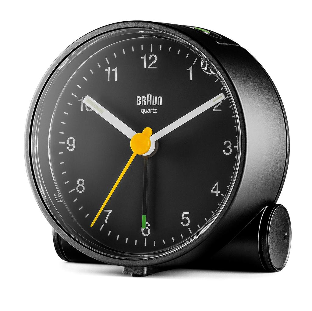[Regular Imported Product] BRAUN/Brown Classic Analog Alarm Clock Black BC01B