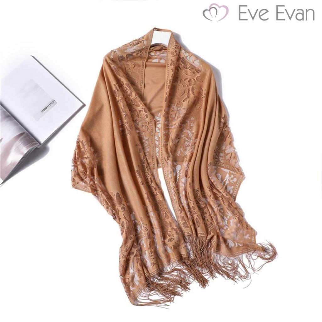 Eve Evan Lace Stole with UV Protection and Air Conditioning Perfect for Formal Nights Office Dress Dress Brown Women's Protection, Occasions,