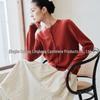 2026 Women's Pure Cashmere Round Neck Cardigan - Single-Breasted Knit Sweater Coat