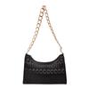 Bag Women'S Fashion Small Square Bag Niche Embroidery Thread Shoulder Bag Chain Versatile Underarm Small Square Bag Tide