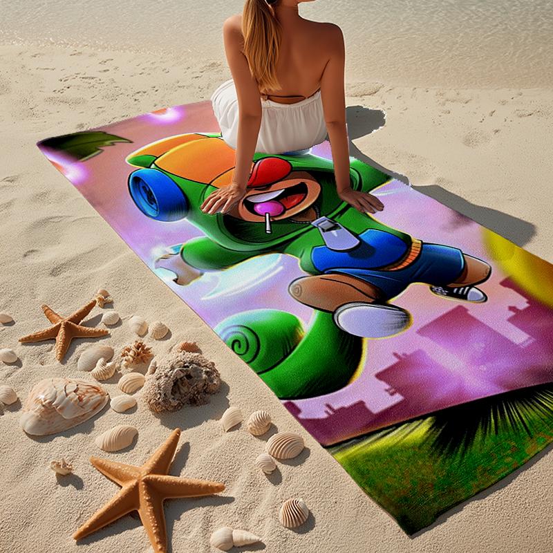 Game Adventure Heroes Beach Towel, Super Soft Microfiber, Gift for Her/Him, Birthday, for Pool, Beach, Travel, Home Decor Fan Gifts