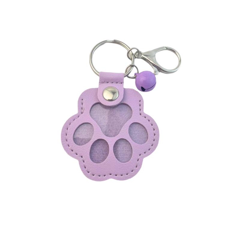 Pet Hair Storage Pendant Keychain: Creative Cat Paw & Dog Jewelry Keepsake