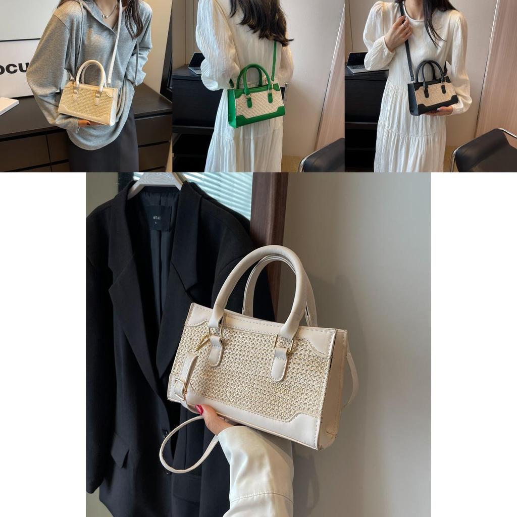 Elegant Urban Chic Cotton Linen Tote Bag 2023 Summer Fashionable Handbag