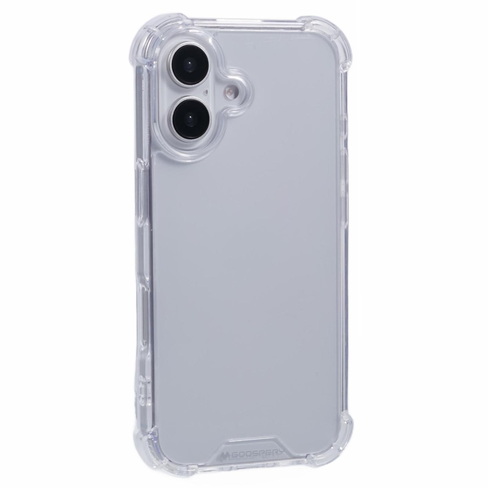 

MERCURY GOOSPERY For iPhone 16 Plus Case Reinforced Corners TPU+Acrylic Clear Phone Cover A