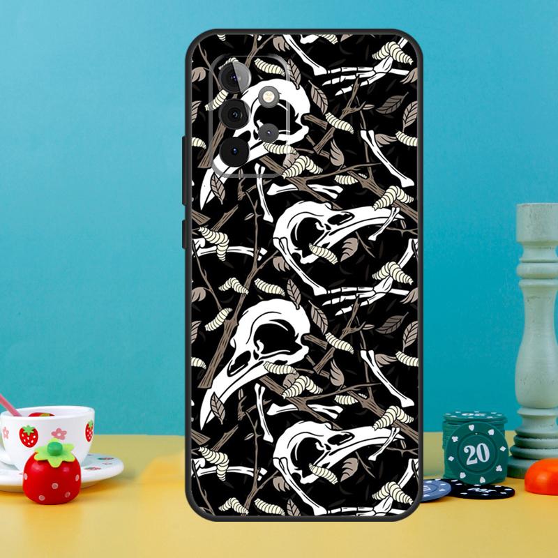 

Raven Crow Skull pattern Case For Samsung Galaxy A15 A16 A05 A26 A36 A56 A52 A53 A33 A13 A34 A54 A14 A35 A55 A22 A32 Samsung A73 5G