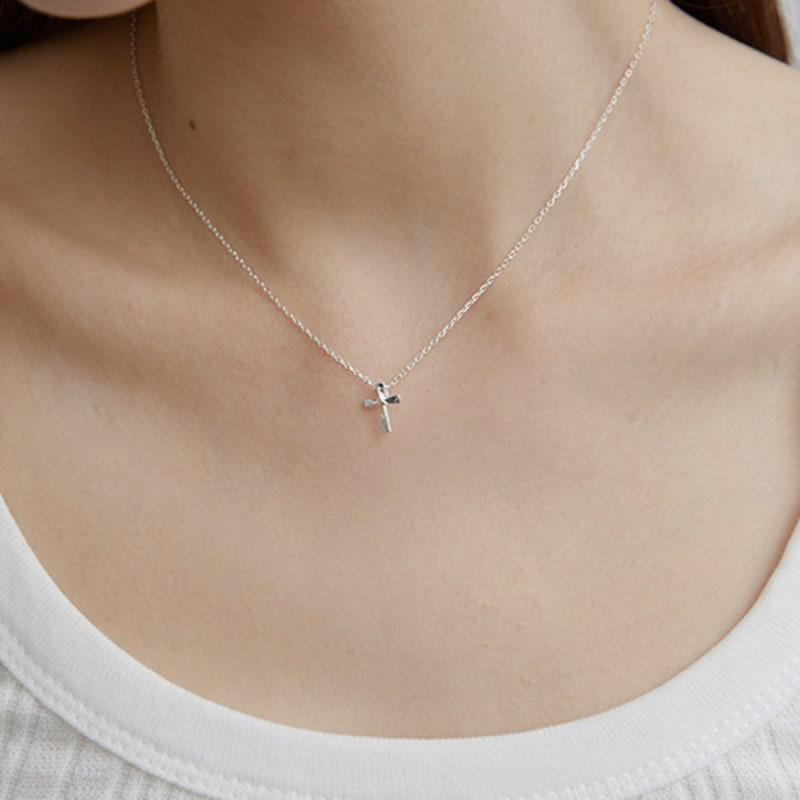Primaute [SILVER925]Bold Cross Necklace