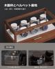 SONGMICS Watch Holds 7 Watch Storage Box with Clear Stylish Wooden Watch Day Gift for Men and Birthday JOW007K01 Case, Watches, 2-Tier Lid, Case,