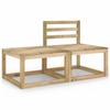 Day and Night - Day and Night Garden Furniture Set 2 Pieces Green Impregnated Pine Wood