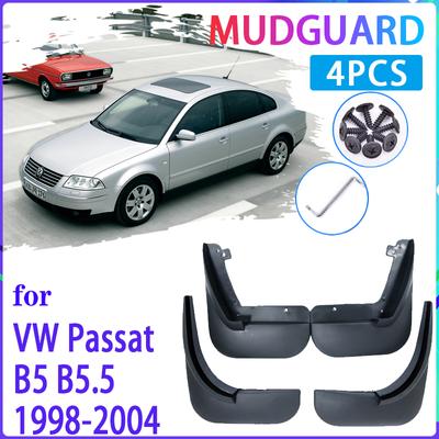 4 Stück Auto-Schmutzfänger für Volkswagen VW Passat B5 B5.5 1998–2004 Kotflügel Spritzschutz Kotflügel Schmutzfänger Auto