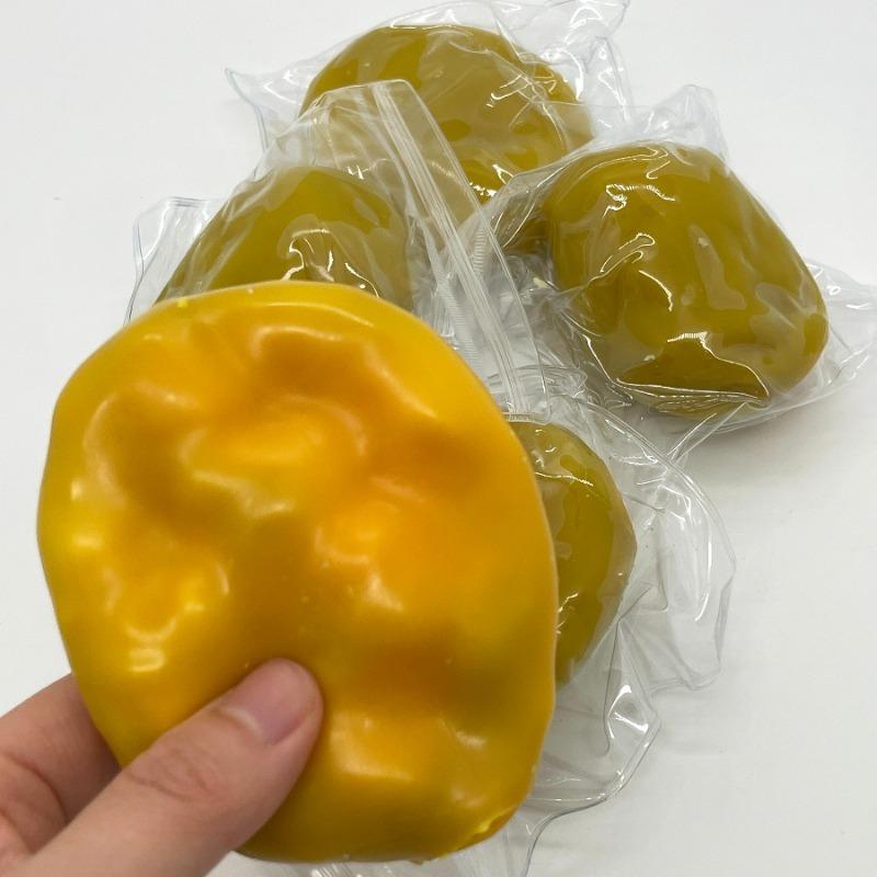 Knuspriger Squishy Mango Stressball Fidget Spielzeug Handgemacht Knuspriger Knetball Runde Blöcke Gefüllt Asmr Anti-Stress-Spielzeug Für Erwachsene