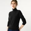 Women's Slim Fit Cashmere High-Neck Sweater - Autumn/Winter Solid Color Knit Base Layer Top