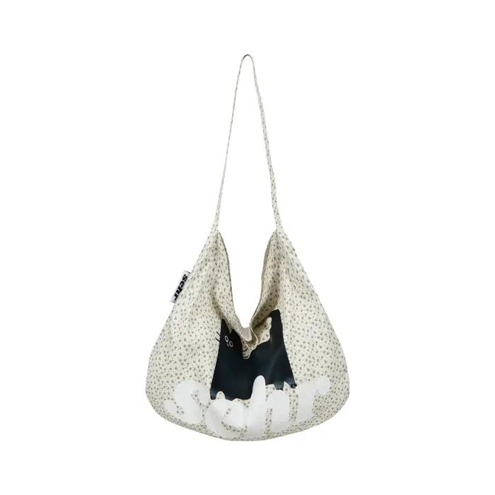 My Kitty Flower Easy Bag (Ivory)