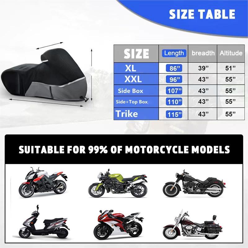 210D Electric Scooter & Motorcycle Rainproof Sunproof Dustproof Cover