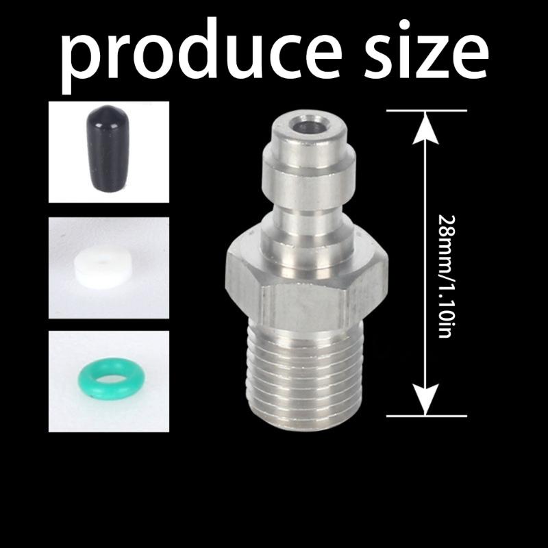M10x1/ 1/8NPT/ 1/8BSP Außengewinde Schnellkupplungsventile 8mm Gewinde Schnellkupplungsfitting Für Hochdruckpumpen 1-Wege-Ventile