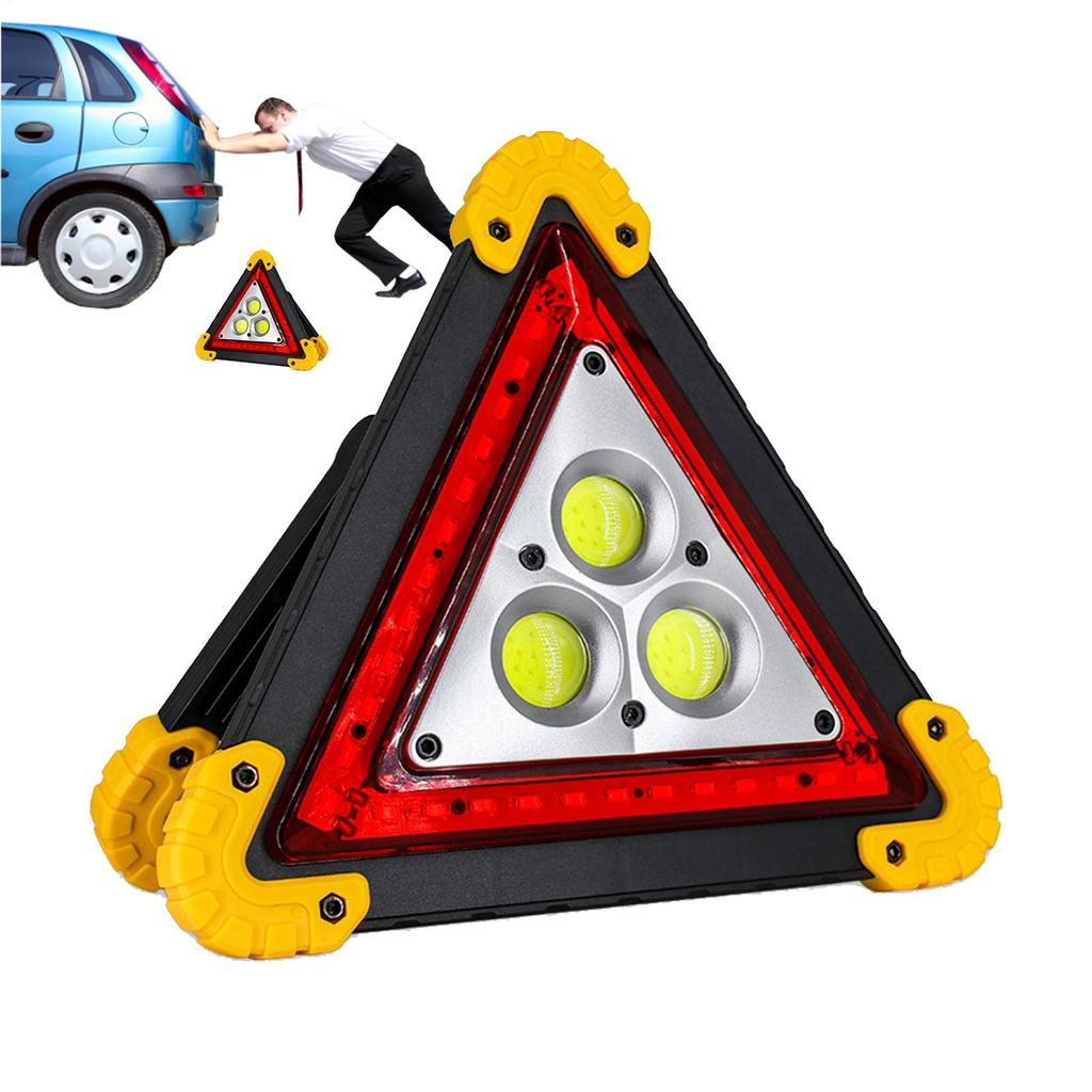 3 in 1 Solar Emergency Warning Triangle Light Portable Safety Breakdown Alarm Lamp for Camping Car Travel