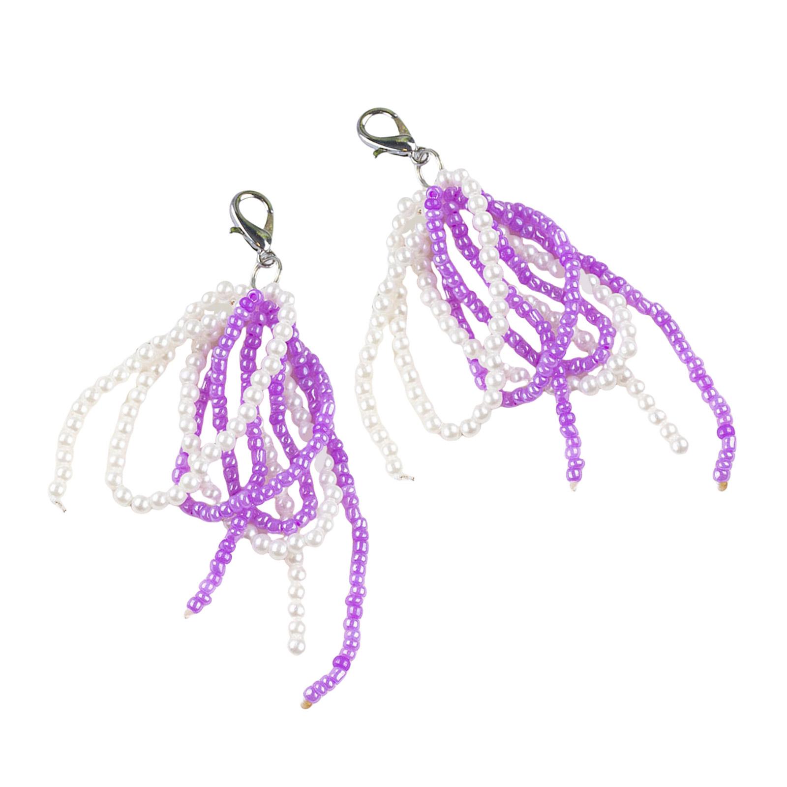 

Упаковка из 2 стильных обувных пряжек Модное украшение для обуви Бант Подвеска для обуви Подвеска для обуви Подвеска для обуви фиолетовый