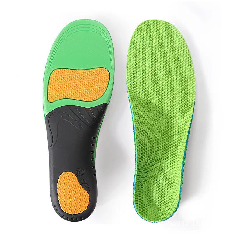 Cross-Border Arch Support Sports Insole: Thickened, Sweat-Absorbent, Breathable, Shock-Absorbing, Flat Foot Correction for Men.