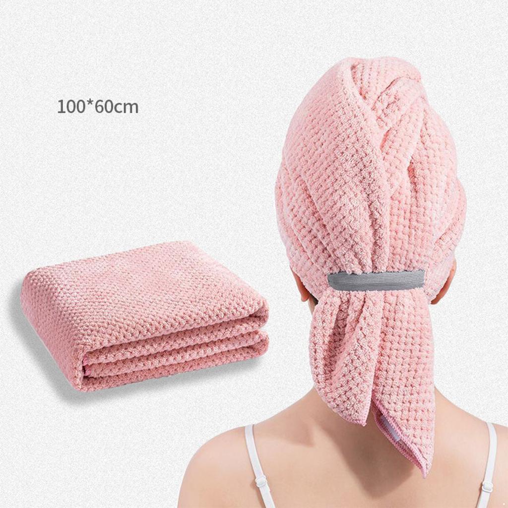 Thick Quick-Dry Hair Turban for Women, Extra Large Absorbent Shower Cap, Drying Towel Wrap for Long or Thick Wet Hair