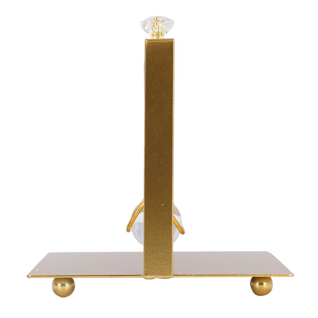 Napkin Dispenser with Weighted Glass Ball Rectangular Elegant Iron Napkin Holder Tissue Stand for Kitchen