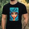 T-Shirt Herren Medusa Cartoon Motiv Baumwolle Größe XS bis 5XL
