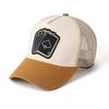 Poker Bestickte Baseballkappe Colorblock Stickerei Entenschnabelmütze Hoher Netz-Baseballhut Gesichtsschlankmachender Schirmmütze mit gebogenem Schirm Sonnenhut