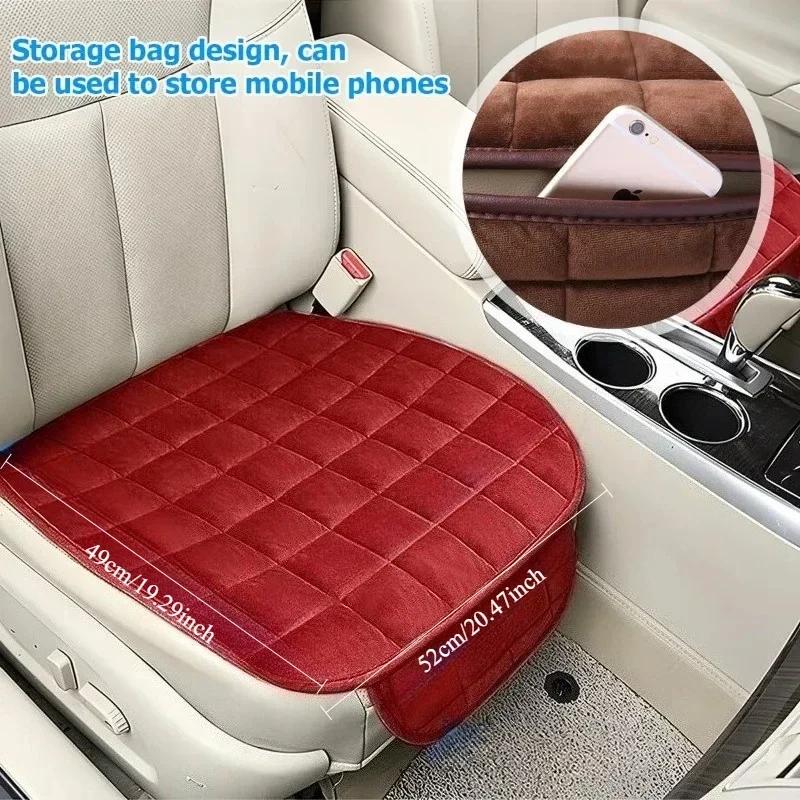 Car Seat Cover Winter Warm Cushion Anti Slip Universal Front Chair Breathable Pad for Vehicle Auto Car Protector