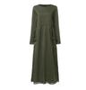 Women's Autumn and Winter Warm Fleece Long Sleeve Lace Sweater Dress Casual Pocket Dress