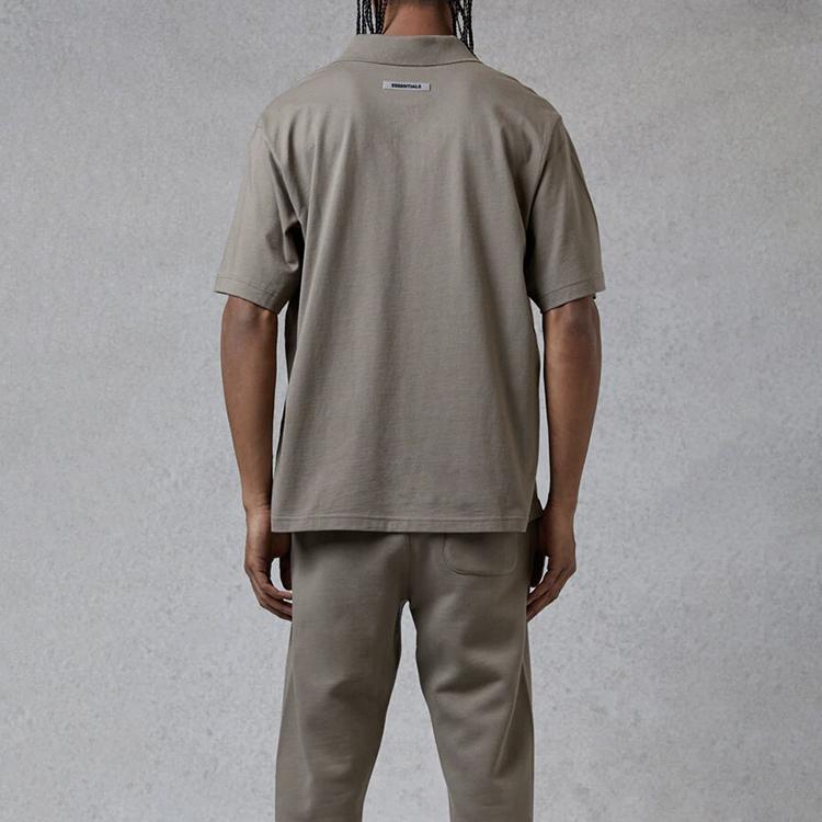 Fear of God Essentials Fall/Winter 2020 Polo Shirt Unisex Tops Taupe FOG-FW20-212