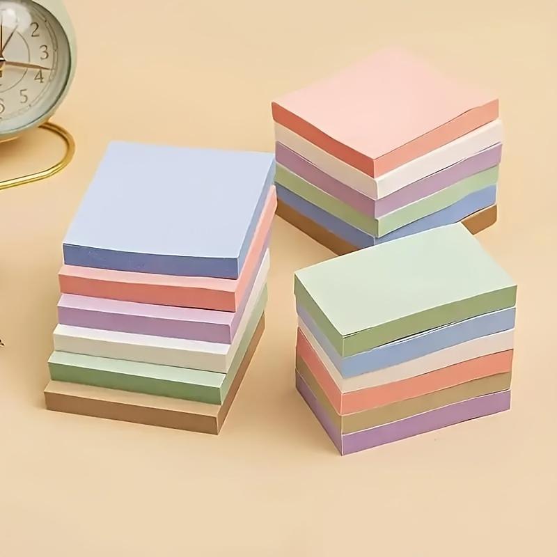 Blocchetti di Post-it Color Morandi 100 Fogli Quadrati Autoadesivi per Appunti per Studenti e Ufficio, Post-it per Messaggi Multicolore