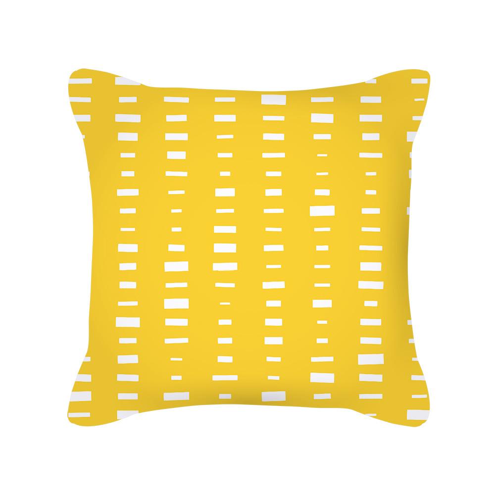 Modern Simple Geometric Pillow Nordic Style Peach Skin Bedside Cushion Cover Waist Pillow Cover New Home