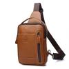 Men's Genuine Leather Single-shoulder Crossbody Bag, Genuine Leather Retro Front Shoulder Bag