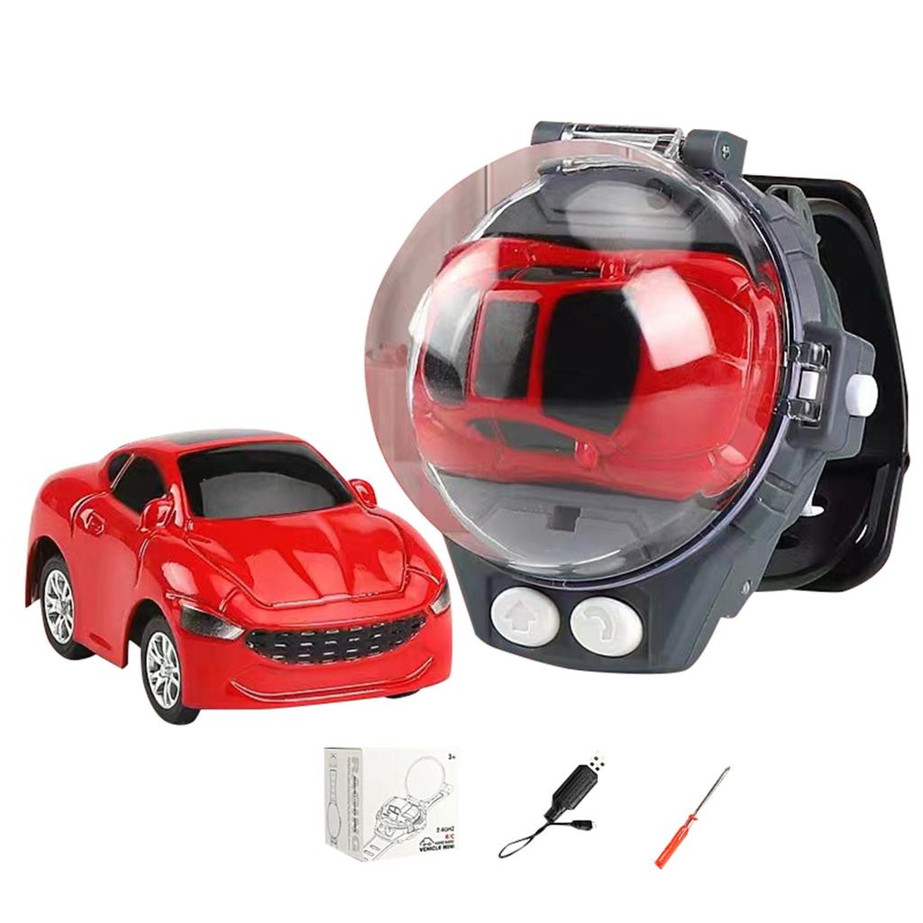 2022 New  Remote Control Car Watch Toys, Watch Car Toys, 2.4 GHz Racing Car Watch With USB Charging Cartoon RC Small Car Gift For Boys And Girls