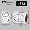 120Pcs Thank You Hava A Good Day! Sticker For Seal Labels Gift Label Business Handmade Stationery Stickers