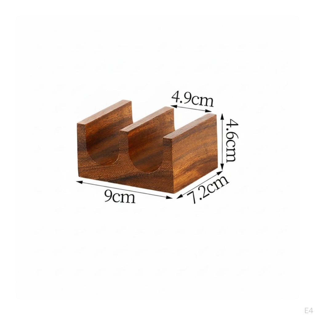 Sushi Serving Stand Polished with Dividers Compact Wooden Holder for Home Hosts,
