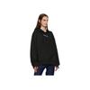 FILA Classic Loose Kangaroo Pocket Casual Letter Hoodie Long Sleeve Sweatshirt Women sweatshirt Black F11W249215F-BK