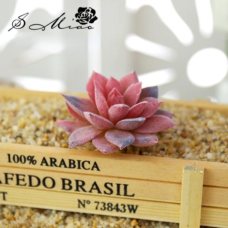 1 st Härliga Konstgjorda Suckulenter Växter för DIY Hem Trädgårdsdekoration Bröllopsväxter Väggblomsterarrangemang Bonsai Falsk Växt