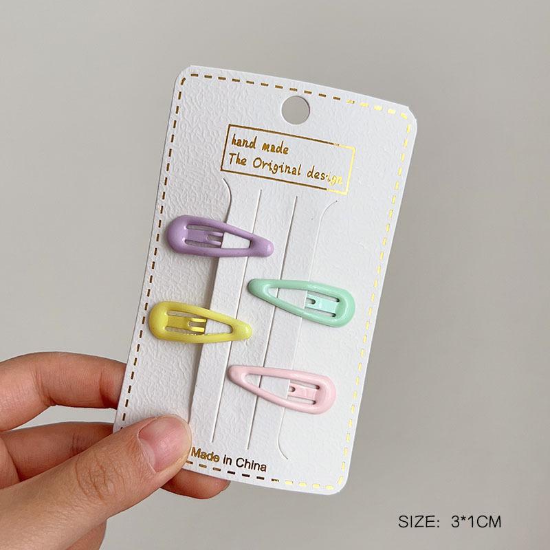 3/4Pcs/Set Women Girls Fashion Coffee Color Geometric Star Ornament Hair Clips Adult Sweet Hairpins Female Cute Hair Accessories
