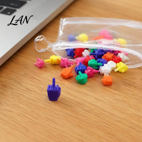 Sarcastic Desk Accessories Mini Middle Finger Figurine, Tiny Hand Decor, Funny Gag Gift for Adults, Humorous Gifts Friends Colorful Novelty Prank Toy