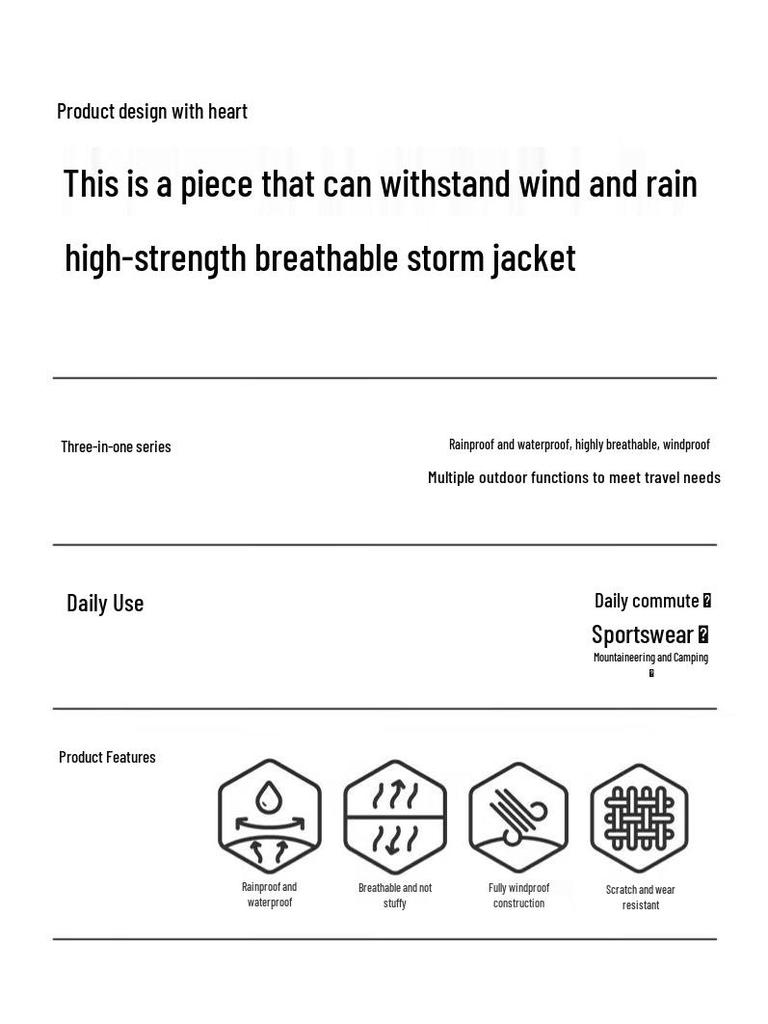 Luomeng Unisex 3-in-1 Hooded Outdoor Jacket