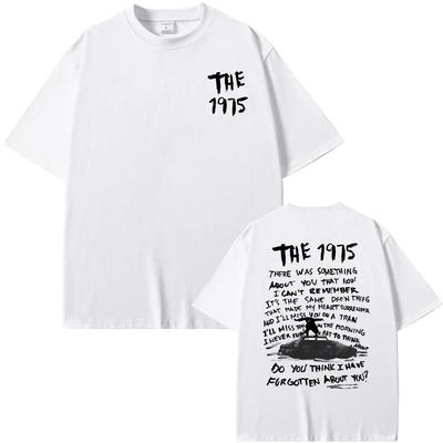 The 1975 About You Graphic Print T-shirt Being Funny In A Foreign Language Album Tshirt Unisex Women Hip Hop Casual Vintage T Shirt Unisex