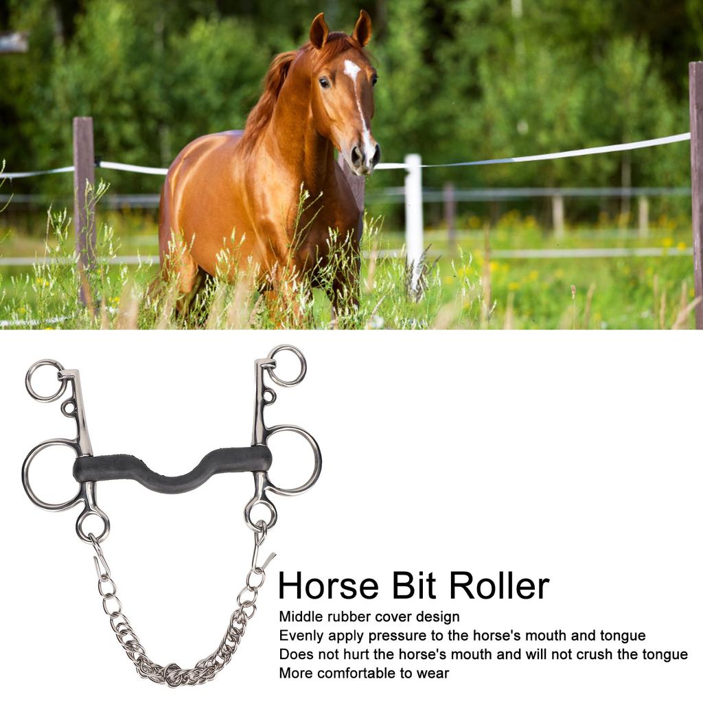 Morso per Cavalli in Acciaio Inossidabile Sicuro Inossidabile Lucidato a Mano Morso per Cavalli per Accessori Equestri