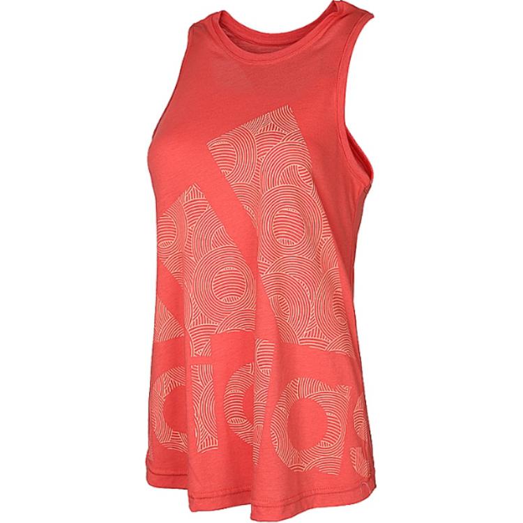 Adidas Logo Cool Tank Sleeveless Comfortable Vest Women Tops Red CV5107