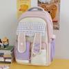 Schoolbag High Value Bow Rabbit Ear Design Student Dopamine Sweet Girl Heart Large Capacity Campus Backpack