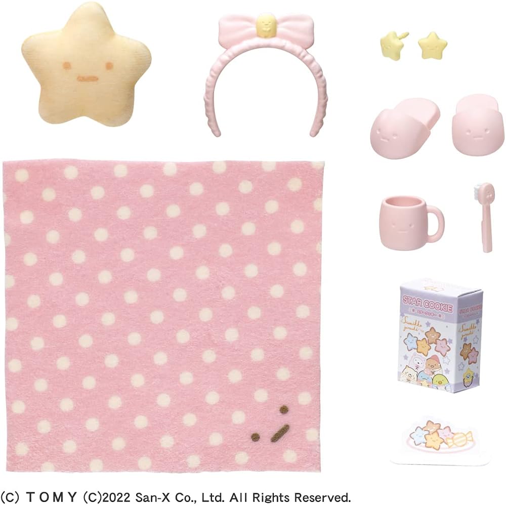 TAKARA TOMY (TAKARA TOMY) Licca-chan Dress Sumikko Gurashi Pajamas Party Set, Dress Up, Playhouse...