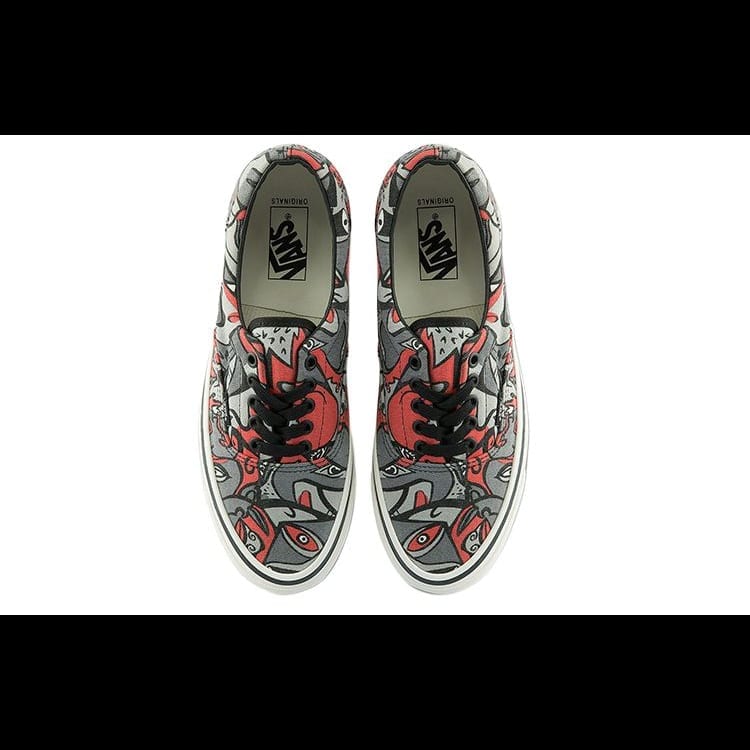 Vans Era OG LX Graffiti Low top Skateboard Shoes Unisex Red Gray VN0A3CXN4LO