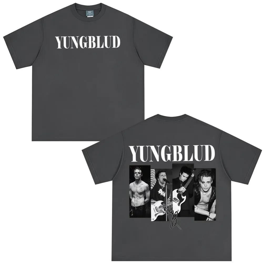 Rapper Yungblud IDOLS Tour 2026 T Shirts Men's Women Fashion Vintage T-shirt Summer Oversized Short Sleeve T Shirts Fan Gifts