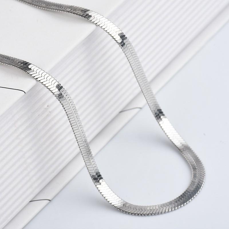 

Мужское модное ожерелье с лезвием из нержавеющей стали 6,5 мм - Европейский и американский простой хип-хоп стиль