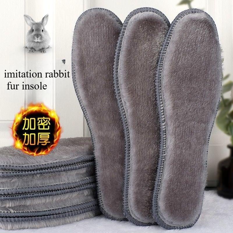 1Pairs Wool Insoles Men Women Winter Keep Warm Insole Soft Wool Thicken Shoepad Shoes Insert Thermal Shoe Pads