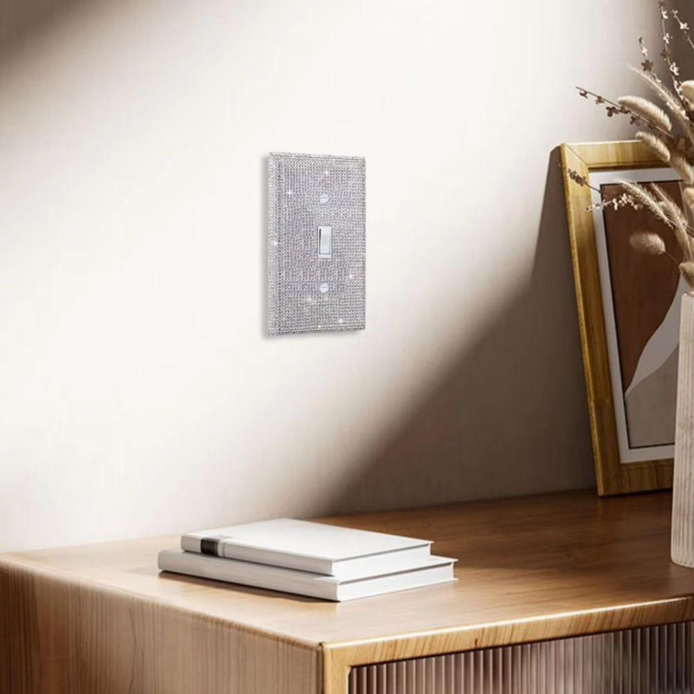 Sparkling Socket Cover Flashing Wall Panel US Standard Wall Plate Cover Living